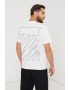 OFF-WHITE Tricou slim fit cu imprimeu pe spate Wave - Pled.ro