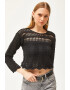 Olalook Bluza crop crosetata - Pled.ro