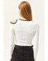 Olalook Bluza crop cu decupaje - Pled.ro