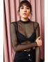 Olalook Bluza crop de plasa - Pled.ro