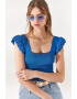 Olalook Bluza slim fit cu maneci butterfly - Pled.ro