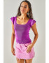 Olalook Bluza slim fit cu maneci butterfly - Pled.ro