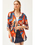 Olalook Caftan cu imprimeu abstract pentru plaja - Pled.ro