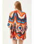 Olalook Caftan cu imprimeu abstract pentru plaja - Pled.ro