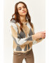 Olalook Cardigan cu model geometric 77879 - Pled.ro