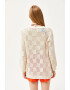 Olalook Cardigan fara inchidere cu design gingham - Pled.ro