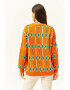 Olalook Cardigan lejer cu model grafic - Pled.ro