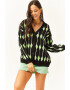 Olalook Cardigan lejer cu model grafic - Pled.ro