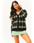 Olalook Cardigan lejer cu model grafic - Pled.ro