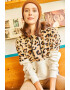 Olalook Hanorac cu animal print - Pled.ro