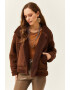 Olalook Jacheta de blana shearling sintetica - Pled.ro