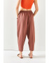 Olalook Pantaloni crop cu snur de ajustare in talie - Pled.ro