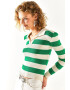 Olalook Pulover crop cu guler polo - Pled.ro