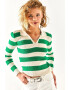 Olalook Pulover crop cu guler polo - Pled.ro