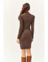 Olalook Rochie bodycon mini cu maneci bufante - Pled.ro