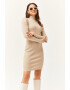 Olalook Rochie bodycon mini cu maneci bufante - Pled.ro