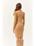 Olalook Rochie bodycon mini cu maneci bufante - Pled.ro