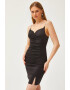 Olalook Rochie cambrata cu slituri laterale - Pled.ro