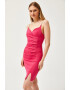 Olalook Rochie cambrata cu slituri laterale - Pled.ro