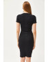 Olalook Rochie cambrata cu vipusca contrastanta 134273 - Pled.ro