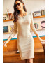 Olalook Rochie cu croiala bodycon si fenta cu fermoar - Pled.ro