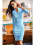 Olalook Rochie cu croiala bodycon si fermoar scurt - Pled.ro