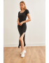 Olalook Rochie cu croiala bodycon si slit adanc si decolteu patrat - Pled.ro