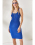 Olalook Rochie fara maneci cu croiala bodycon - Pled.ro