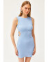 Olalook Rochie fara maneci cu croiala bodycon si decupaje laterale - Pled.ro