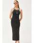 Olalook Rochie midi cu detalii contrastante 134461 - Pled.ro