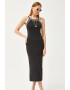 Olalook Rochie midi cu detalii contrastante 134461 - Pled.ro