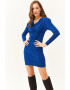 Olalook Rochie mini cu croiala bodycon si decolteu drapat - Pled.ro