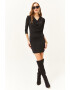 Olalook Rochie mini cu croiala bodycon si decolteu drapat - Pled.ro