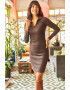 Olalook Rochie mini striata - Pled.ro