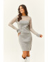 Olalook Rochie-pulover din tricot fin - Pled.ro