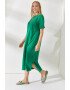 Olalook Rochie-tricou maxi cu croiala lejera si slit lateral - Pled.ro