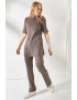 Olalook Set de bluza striata si pantaloni - 2 piese - Pled.ro