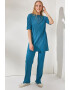 Olalook Set de bluza striata si pantaloni - 2 piese - Pled.ro