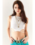 Olalook Top crop cu decupaje - Pled.ro