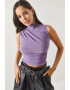 Olalook Top crop cu drapaje - Pled.ro