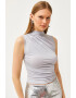 Olalook Top crop cu drapaje - Pled.ro