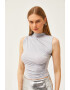 Olalook Top crop cu drapaje - Pled.ro