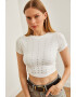 Olalook Top crop cu strasuri - Pled.ro