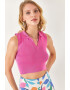 Olalook Top polo crop striat - Pled.ro