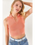 Olalook Top polo crop striat - Pled.ro