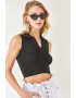 Olalook Top polo crop striat - Pled.ro