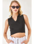 Olalook Top polo crop striat - Pled.ro