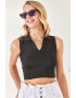 Olalook Top polo crop striat - Pled.ro