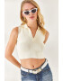 Olalook Top polo crop striat - Pled.ro