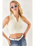 Olalook Top polo crop striat - Pled.ro